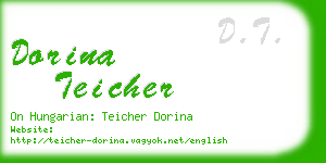 dorina teicher business card